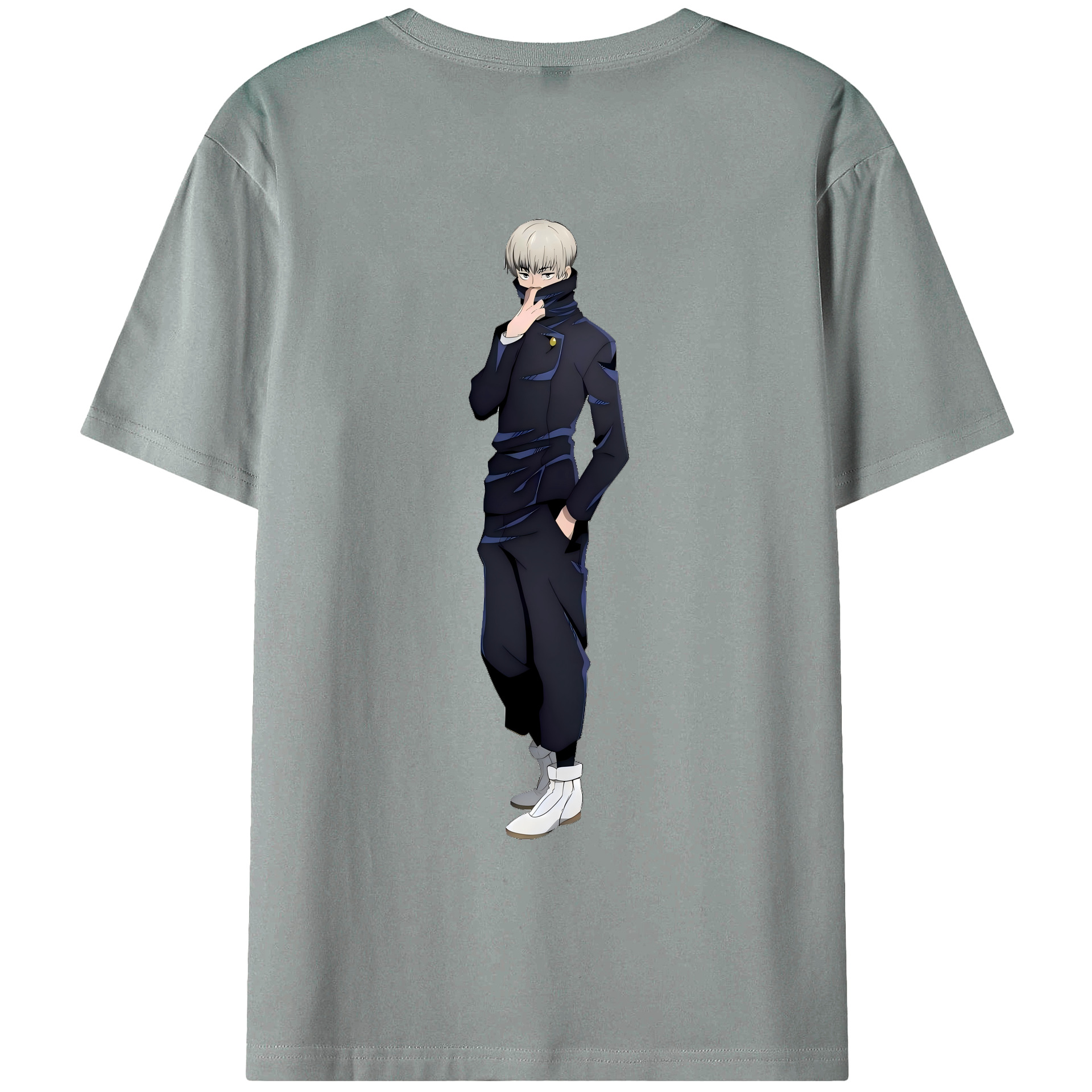 （画像用） 呪術廻戦 Jujutsu Kaisen 綿100％ メンズ半袖Tシャツ（バックプリント） 通気性
